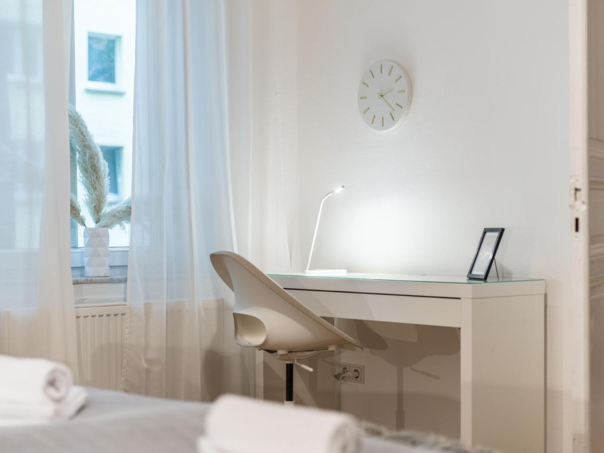 Hochwertige Altbauwohnung Im Modernen Stil In Wiesbaden - Kueche - Terrasse - Wlan - Zentral Extérieur photo